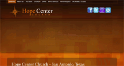 Desktop Screenshot of hopecenterchurch.com
